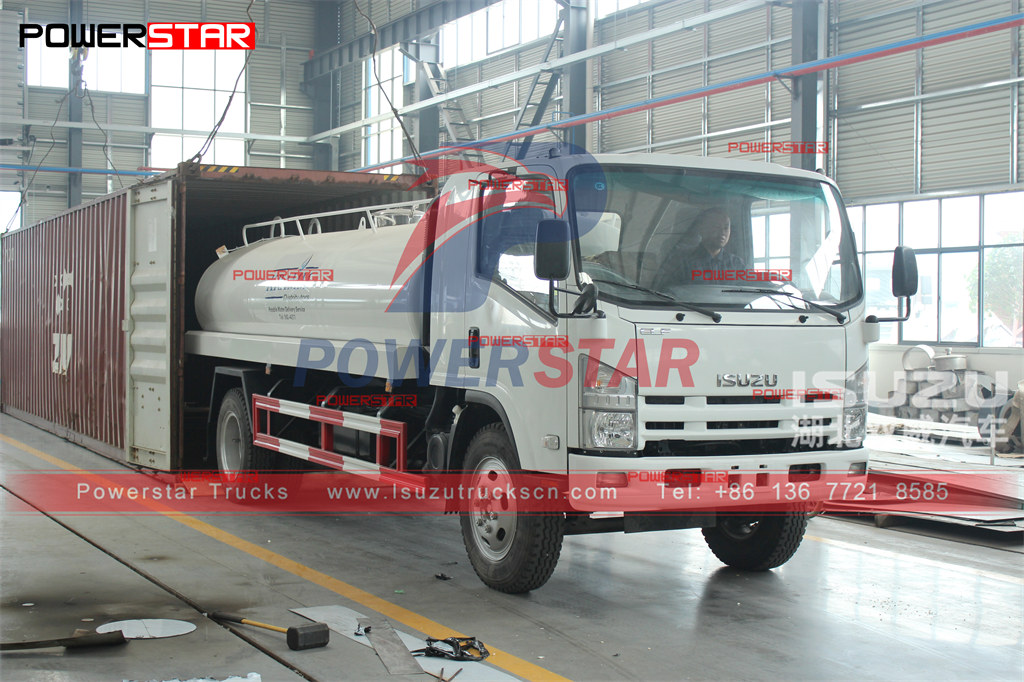 ISUZU 9000L water truck export Antigua and Barbuda0