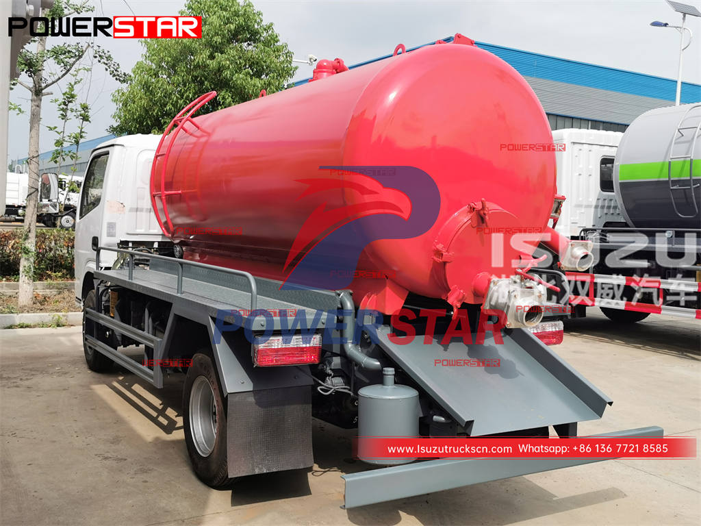 Custom-made ISUZU 4×2 5000L cesspool emptier truck for sale