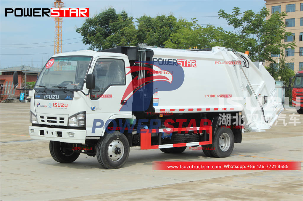 Good price ISUZU 4×4 6CBM garbage compression truck for sale