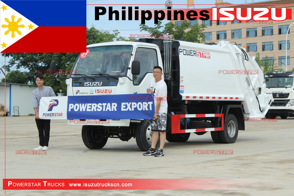 Philippines - ISUZU 600P/NKR 4x4 all wheel drive rear Loader Refuse Garbage Compactor Trucks