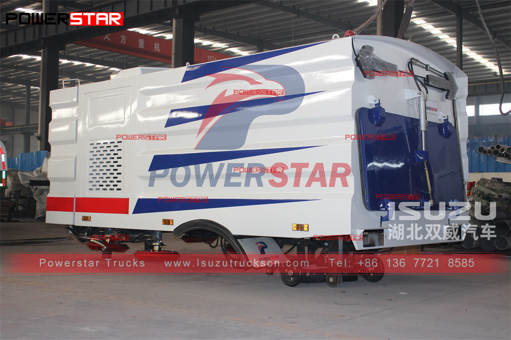 POWERSTAR5CBM road sweeper body kit to be mounted on ISUZU NQR chassis and export to Saudi Arabia