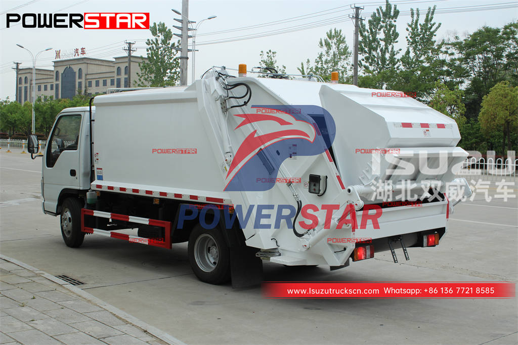 Brand new ISUZU 98HP 4×4 small trash compactor for Djibouti