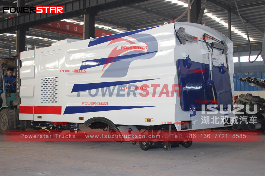 POWERSTAR 5CBM road sweeper body kit to be mounted on HINO 300 series chassis and export to Indonesia