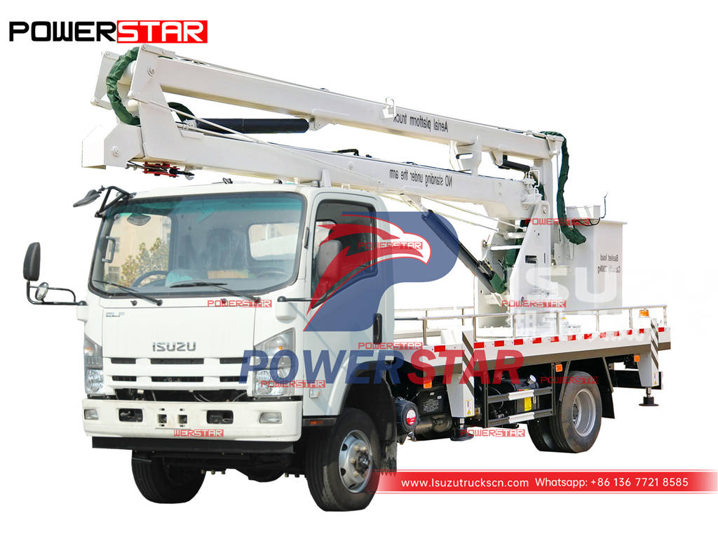 Good price ISUZU 4WD 190HP Truck mounted aerial work platform for sale