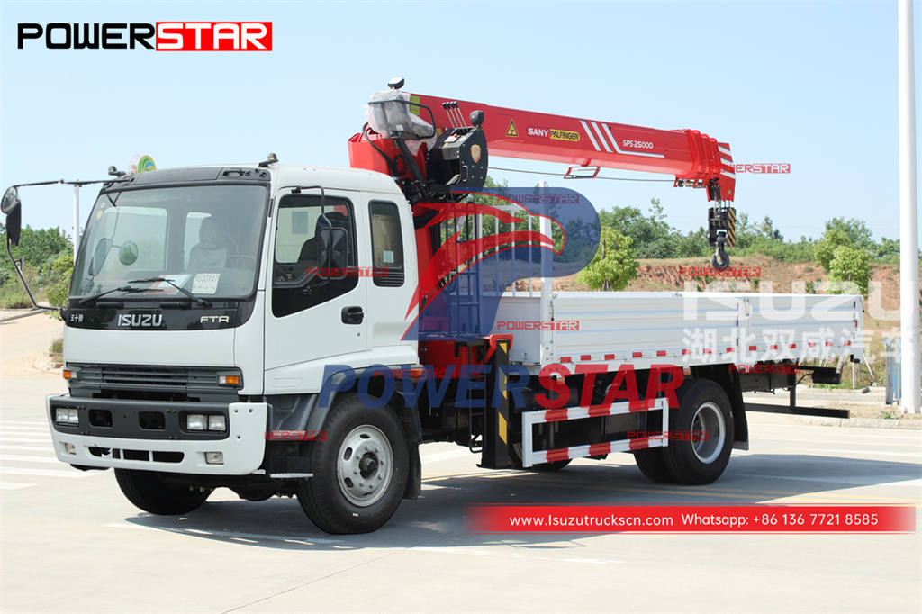 ISUZU FTR 4×4 AWD truck with crane Palfinger SPS25000