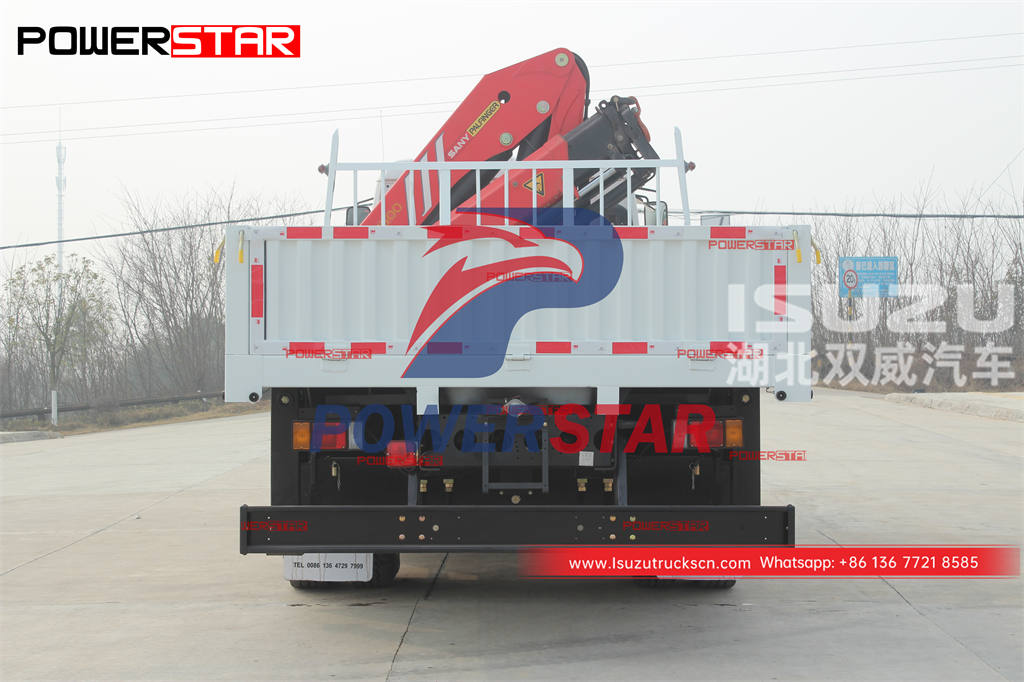 Customized ISUZU FTR 4WD 4×4 knuckle boom cranes Palfinger SPK23500