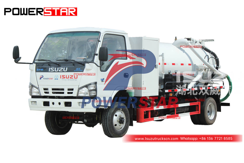 ISUZU 600P 4×4 AWD septic tank truck gully emptier for sale