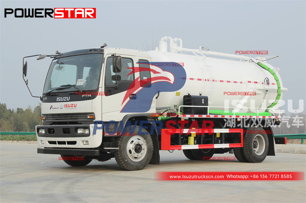 ISUZU FTR 4×4 medium duty septic tank truck on sale