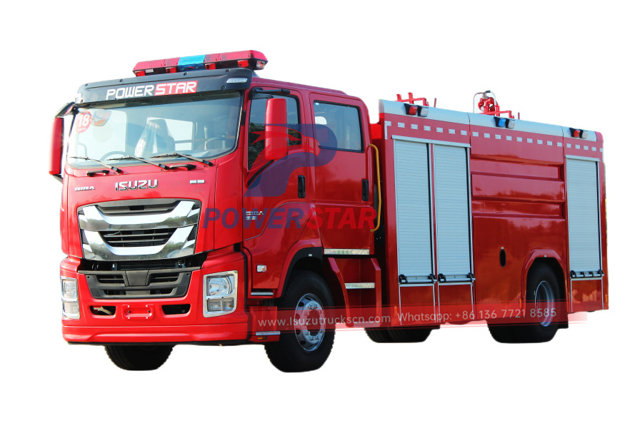 Philippines New ISUZU GIGA Emergency Fire Engine 6UZ1-TCG50 8tons 8,000L Water Foam Fire Fighting Vehicle