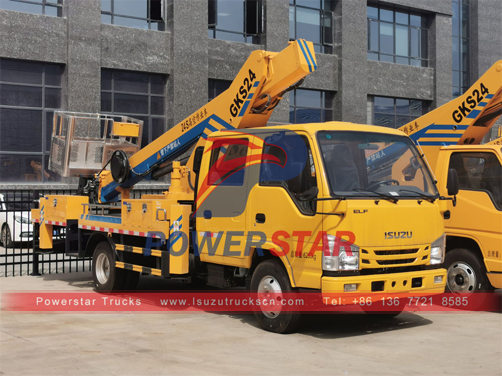 ISUZU 6 wheeler light duty High Platform Operation truck for sale