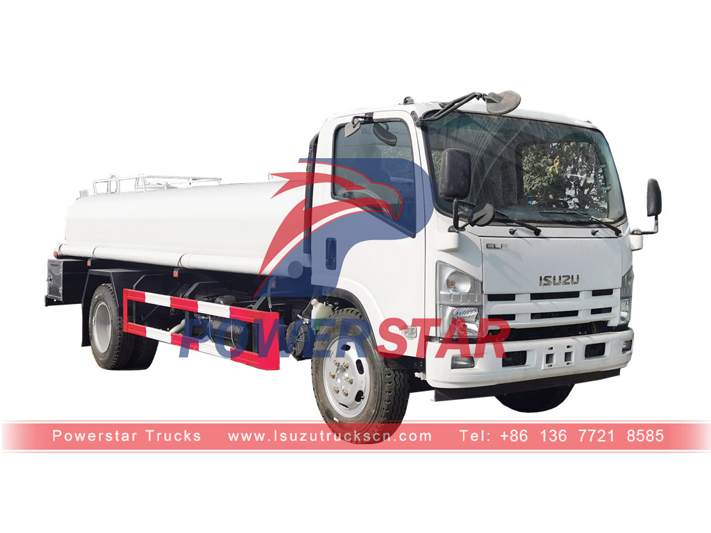 ISUZU 700P 8CBM stainless steel drinking water truck for sale