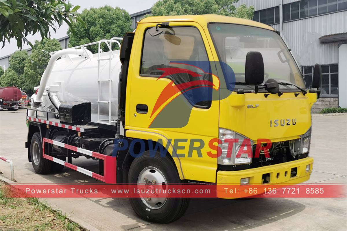 Hot selling ISUZU mini septic tank pump truck