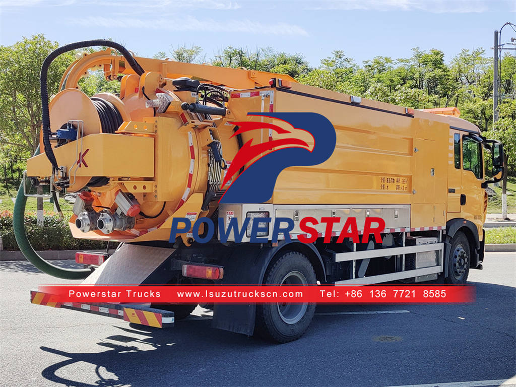 ISUZU FTR truck mounted sewer jetter for sale