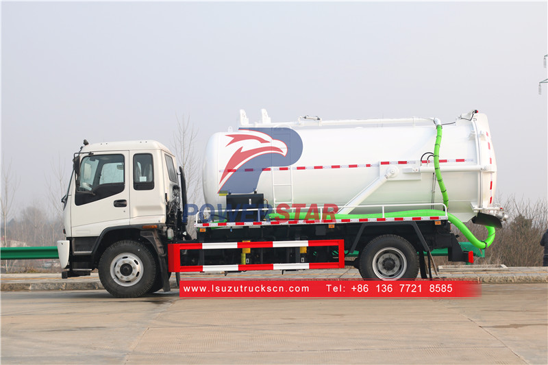 Isuzu sewer suction truck