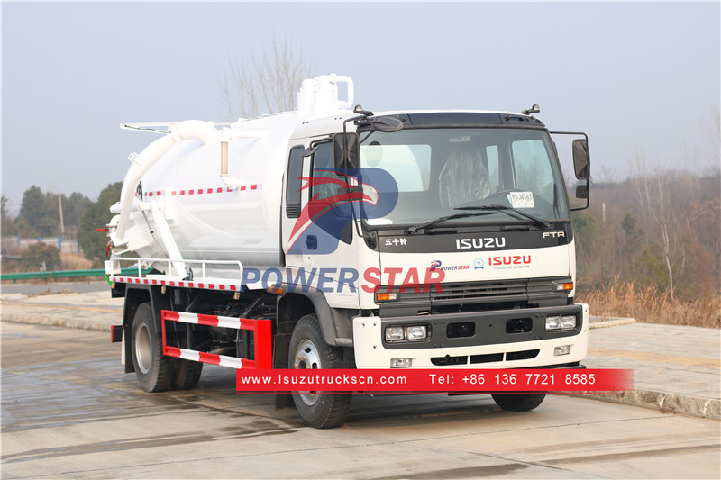 Isuzu sewer suction truck