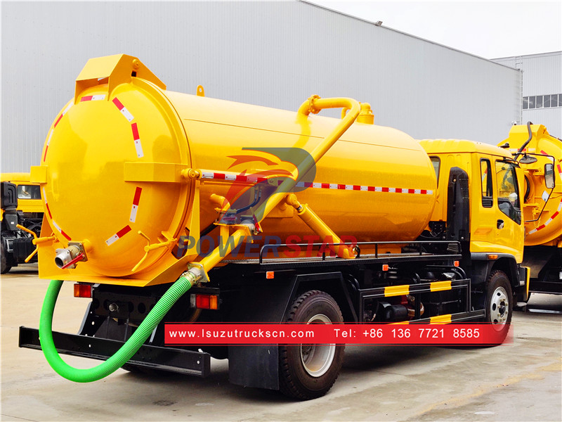 Isuzu sewer suction truck