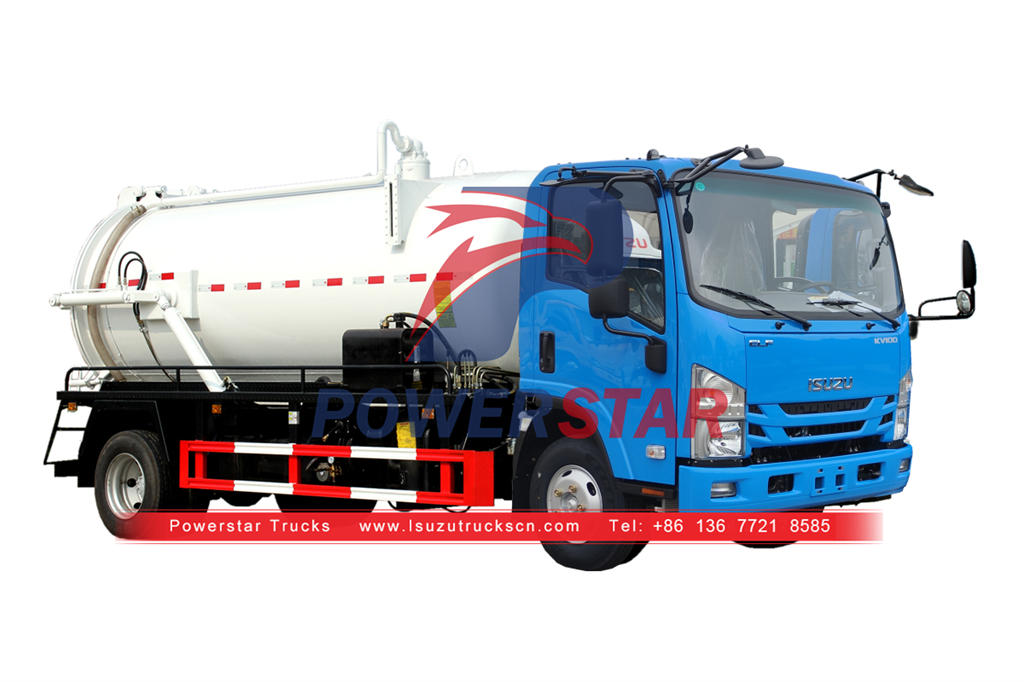 Best ISUZU 8CBM vacuum sewage tank truck at discout