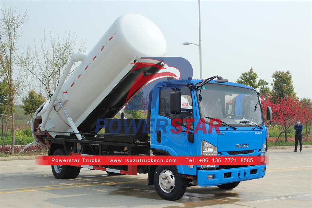 Factory outlet ISUZU vacuum sewage sucking truck