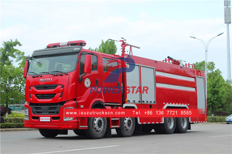 city isuzu fire truck