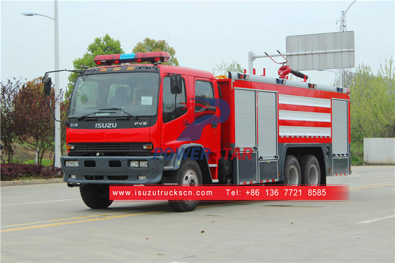 Isuzu fire fighting truck