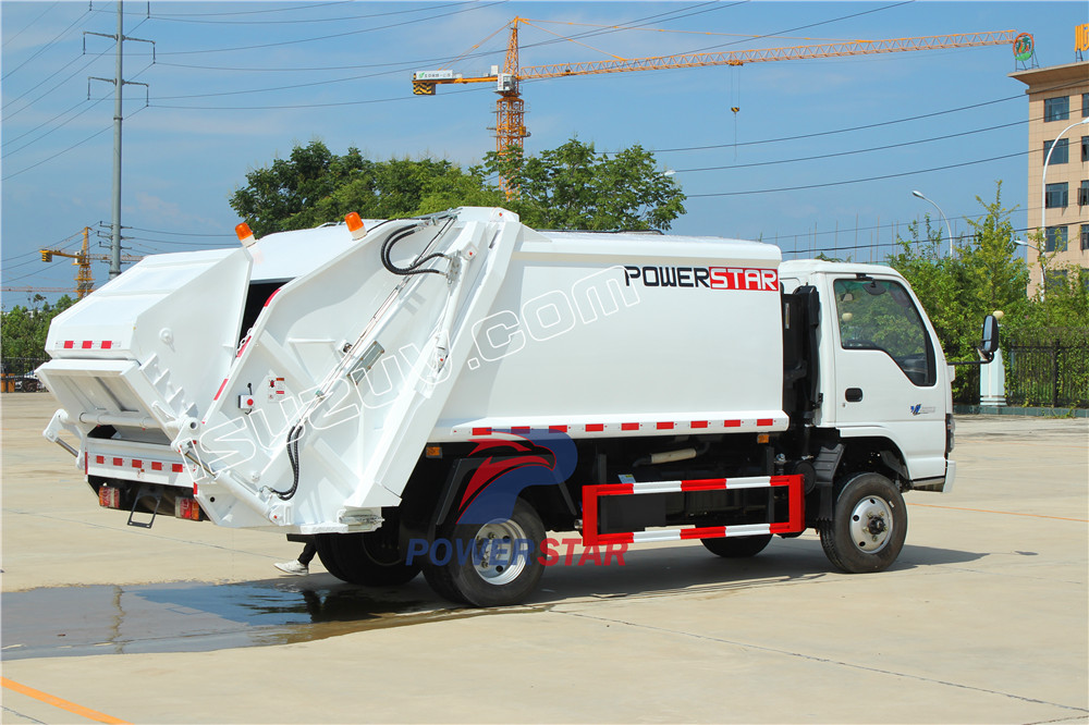 isuzu garbage compactor truck