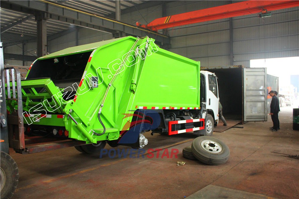 isuzu garbage compactor truck