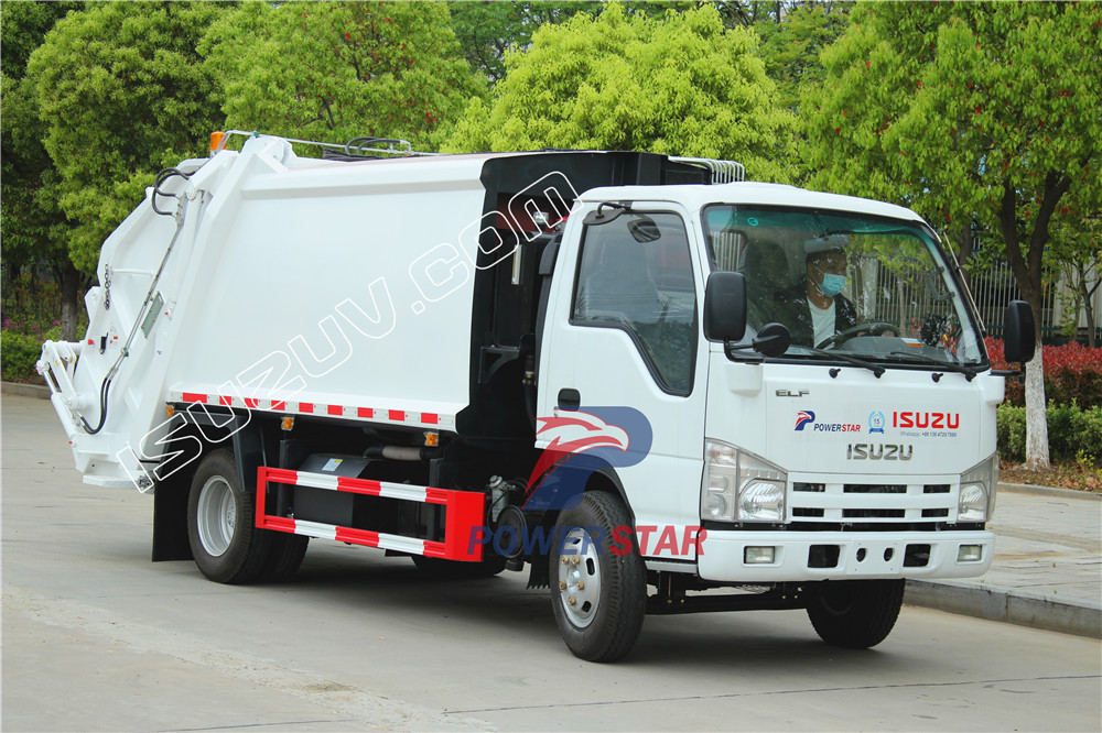 africa isuzu garbage compactor truck