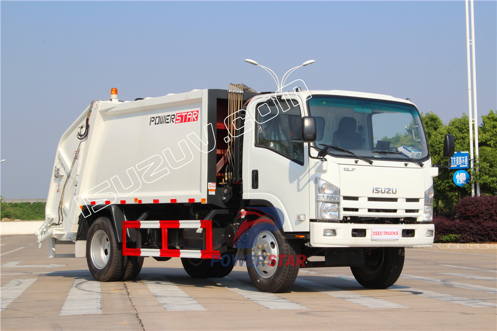 isuzu garbage compactor truck