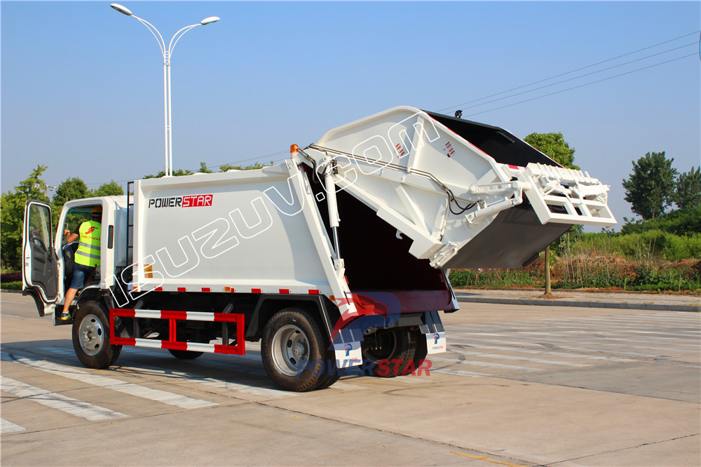 isuzu garbage compactor truck