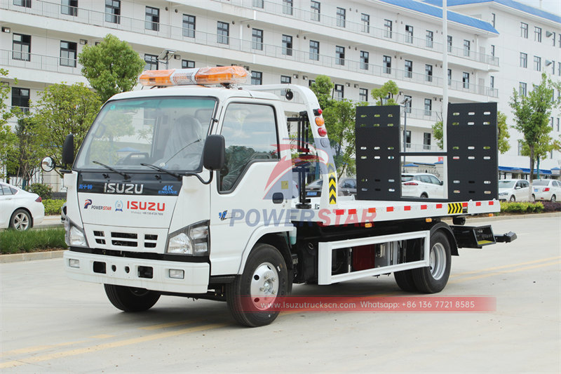 New and used Isuzu light duty rollback tow truck