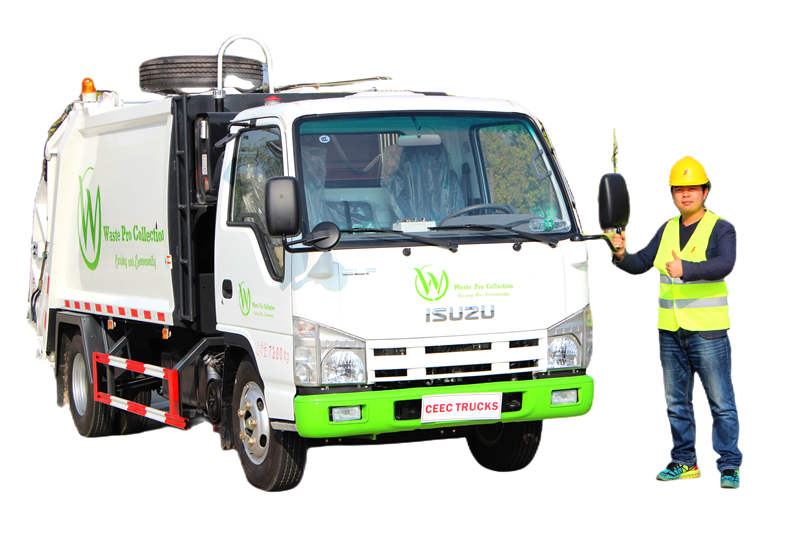 Isuzu 100P garbage compactor truck