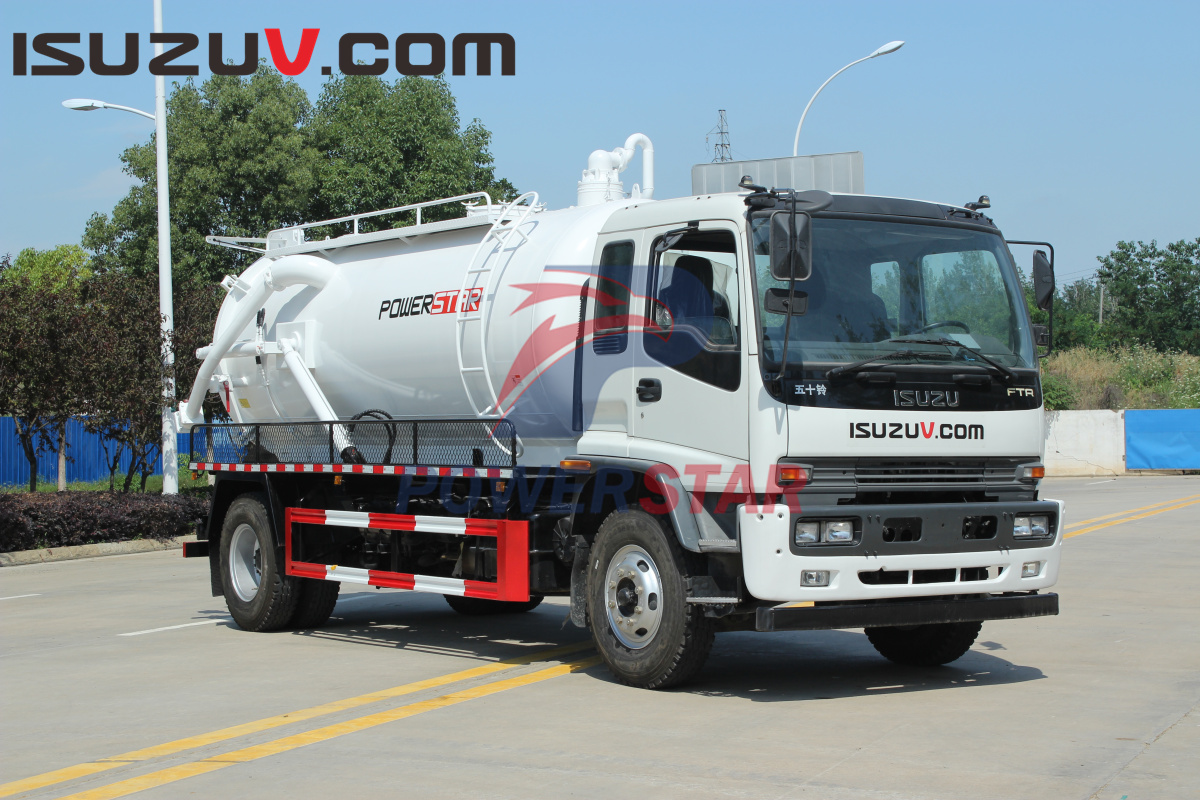 Philippines Isuzu Vacuum Tanker Sewage Suction Trucks with moro PM110W