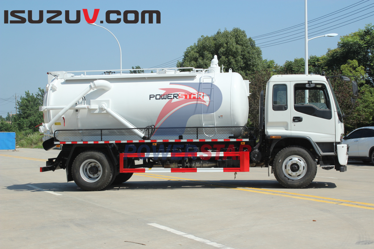 Philippines Isuzu Vacuum Tanker Sewage Suction Trucks with moro PM110W