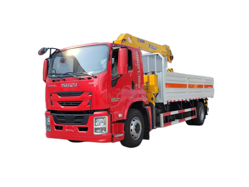 ISUZU GIGA FTR FVR 4HK1-TCG60 cargo truck with XCMG SQS 125 boom crane