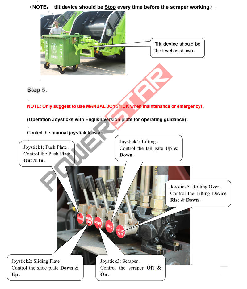 Isuzu 600P garbage compactor truck