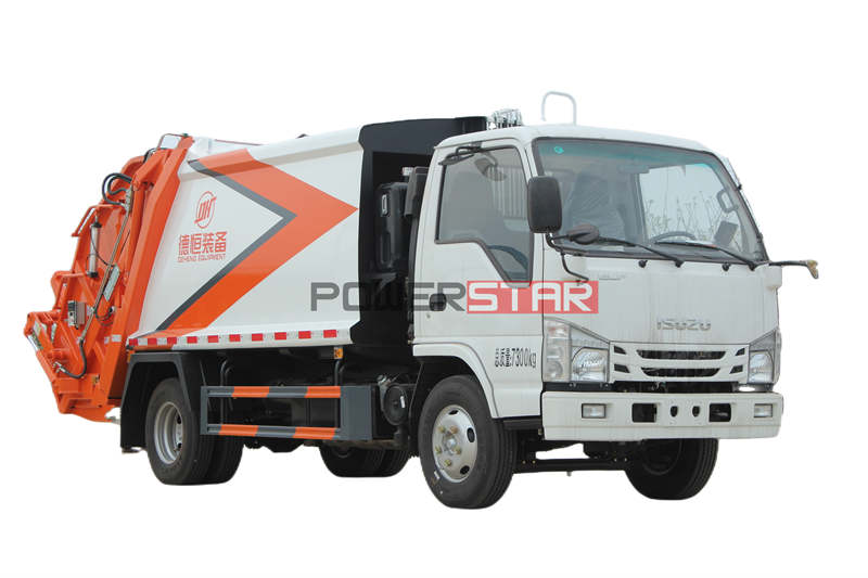 Isuzu 100P refuse compactor truck