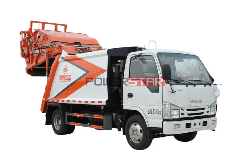 Isuzu 100P refuse compactor truck