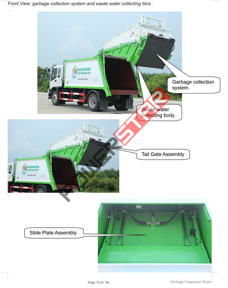 Isuzu FTR garbage compactor truck