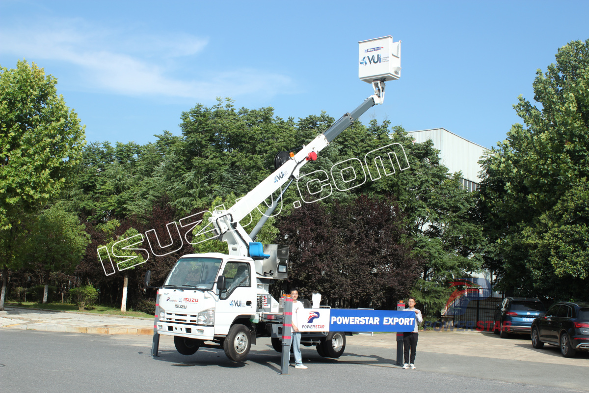 Vanuatu ISUZU 12m 14m Man Lifter Bucket Aerial working truck for sale