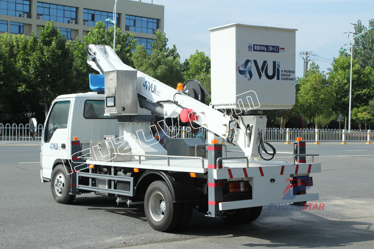 Vanuatu ISUZU 12m 14m Man Lifter Bucket Aerial working truck for sale