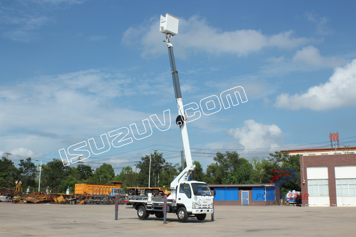 Vanuatu ISUZU 12m 14m Man Lifter Bucket Aerial working truck for sale