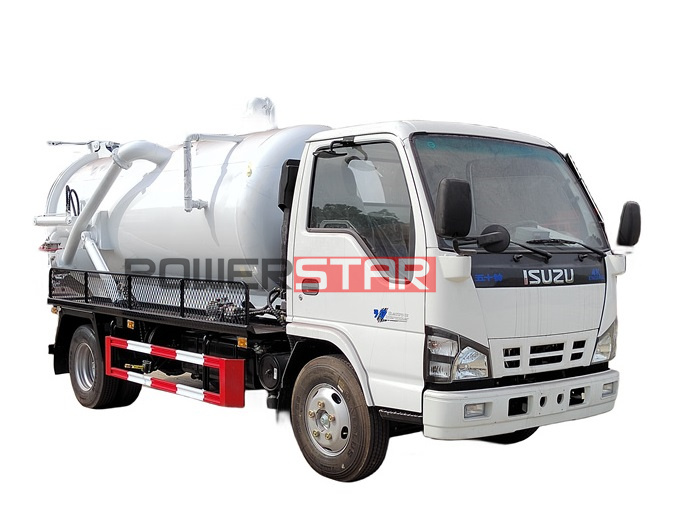 Isuzu 100P sewage suction truck