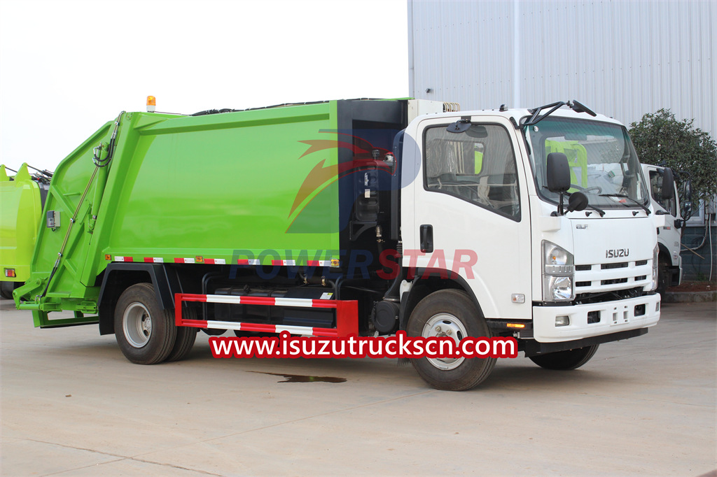 ISUZU NPR 10cbm refuse compactor truck export