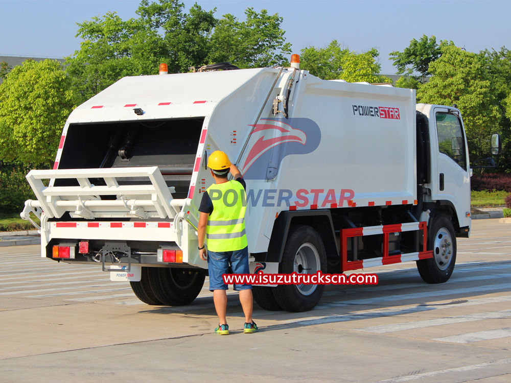 Isuzu waste compactor trucks