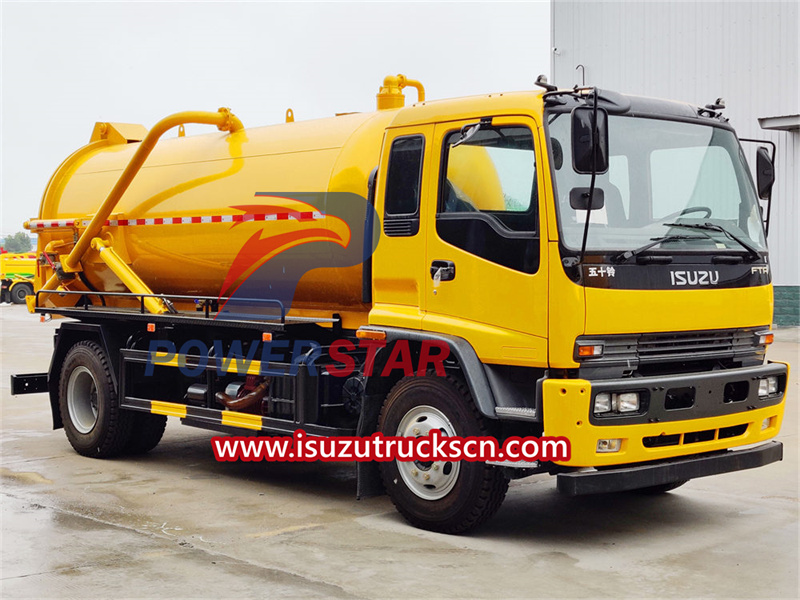 Isuzu wastewater pump truck