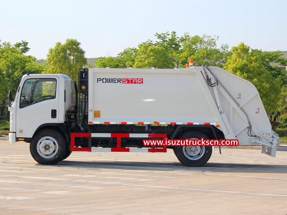 refuse compactor truck