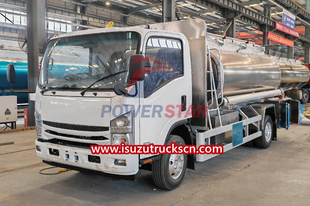 isuzu NPR 6000liters fuel tanker truck for sale