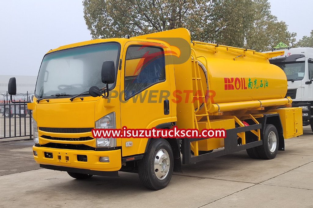 Isuzu NPR oil bowser truck RHD fuel tanker