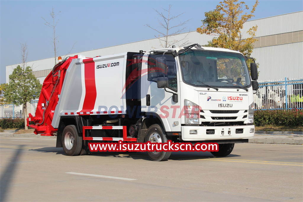 ISUZU KV100 model 6cbm refuse compactor truck