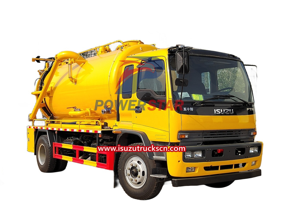 Isuzu truck mounted Combined sewer jetting and vacuum tanker